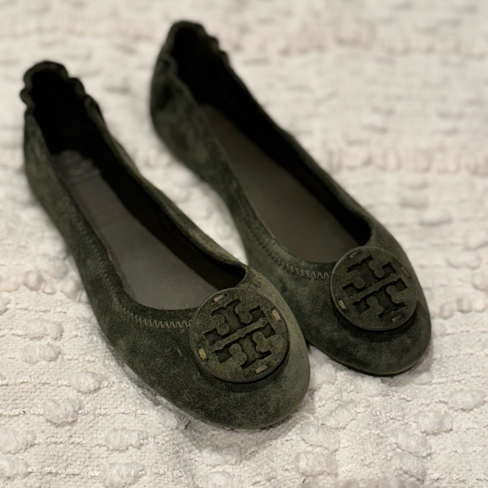 Nordstrom Green Flats Elegant Comfort